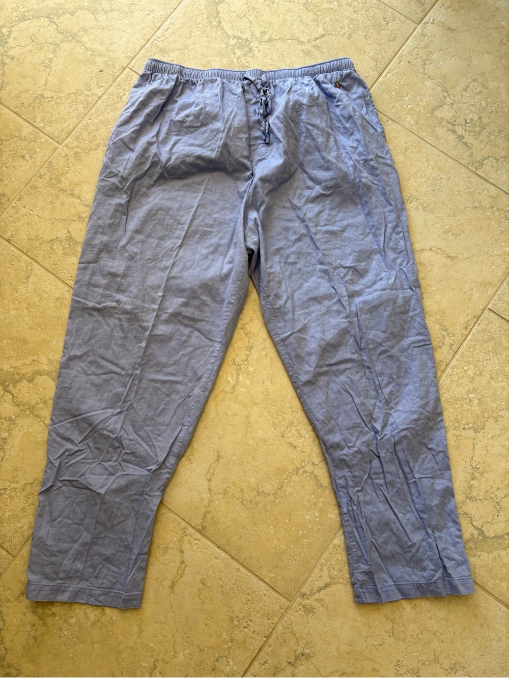 Polo sleep Men's Light Blue Casual Drawstring Pants